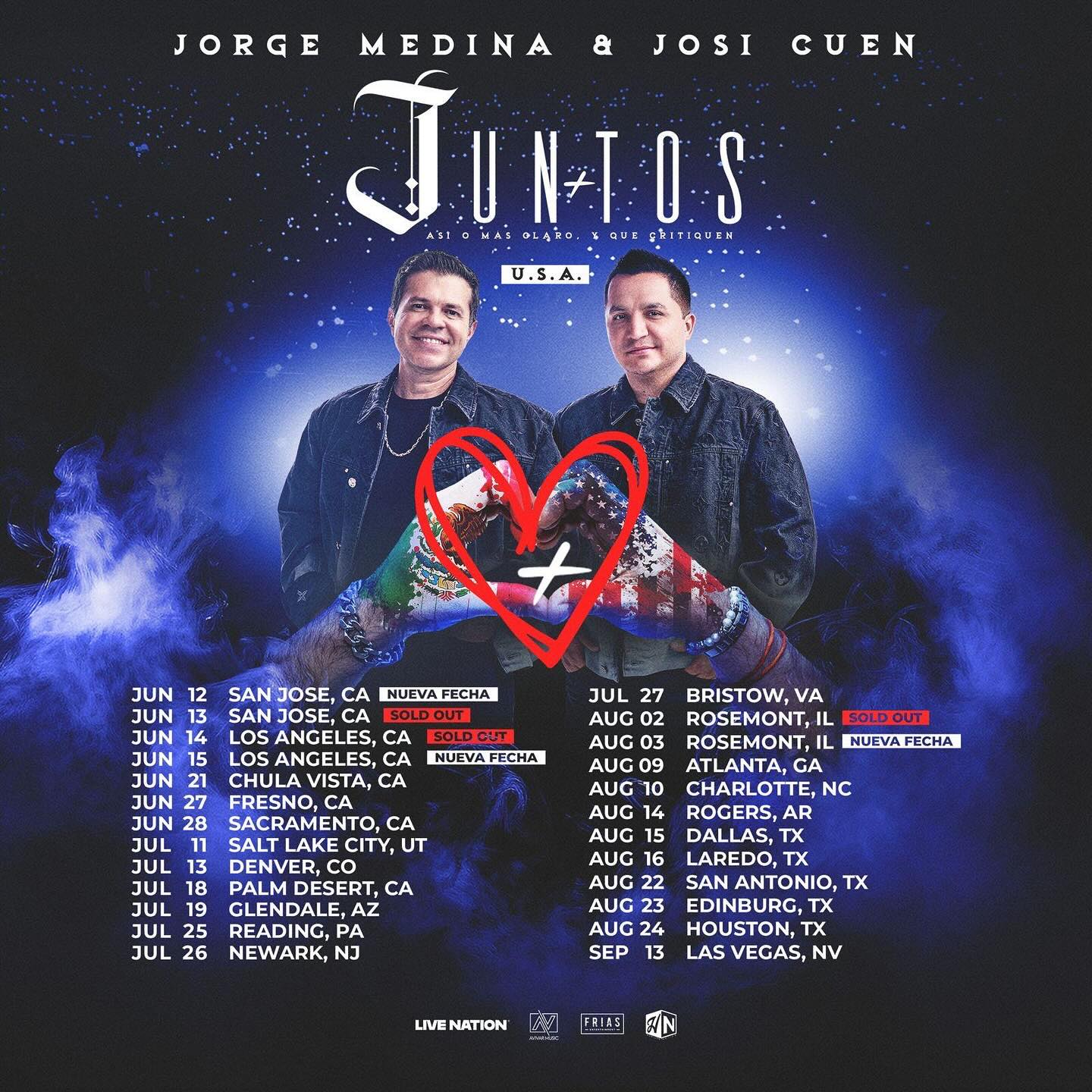 Josi Cuen JUNTOS Tour Poster 2025